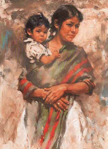 Shriya Das mother-and-child-painting-358-L